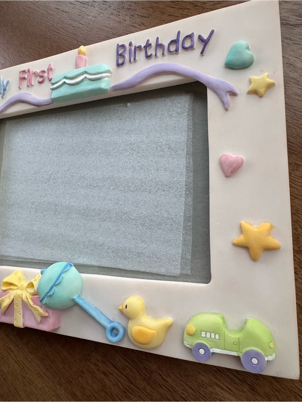 NEW Russ Baby Sweet Beginnings My First Birthday Frame and Photo Holder - Picture 5 of 8